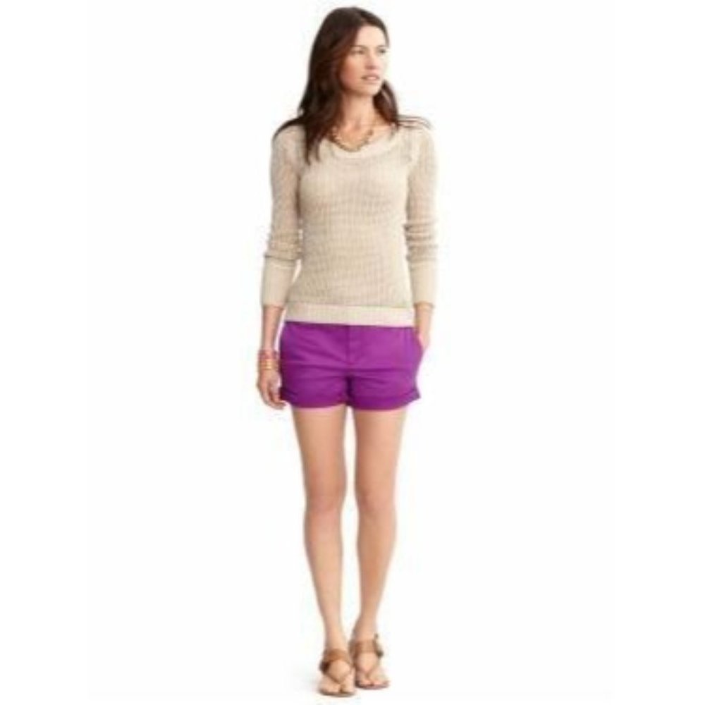 Banana Republic | Women's Stretch Shorts | Purple